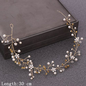 Silver/Golden Flower Headband Jewelry.