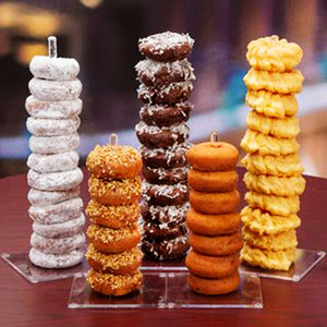 Wooden/Plastic Donuts Display Stand.