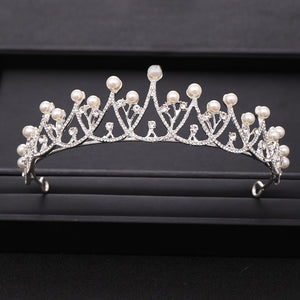 Gold/Silver Baroque Crystal Tiaras Crowns.