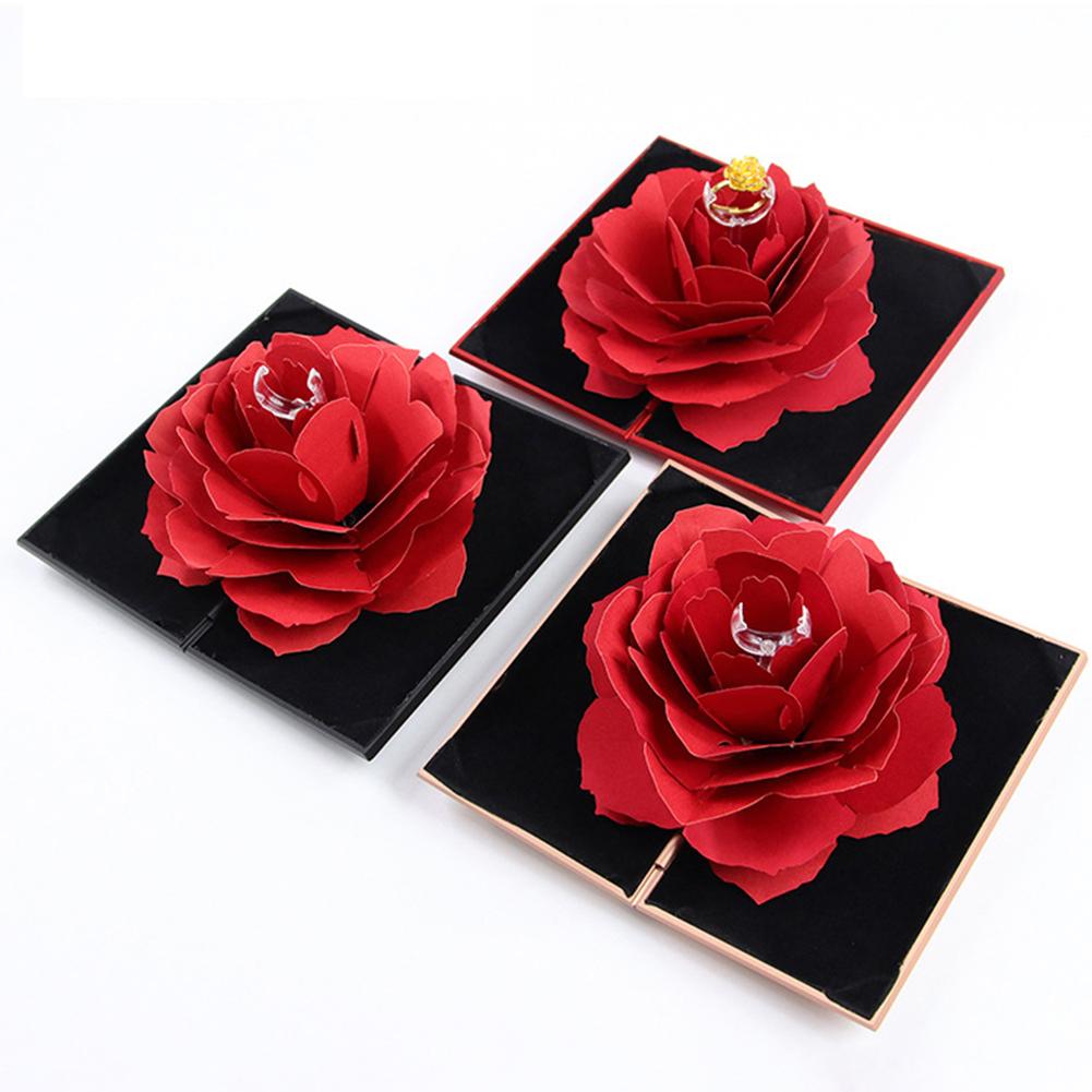 3D Enchanted Rose Ring Box.